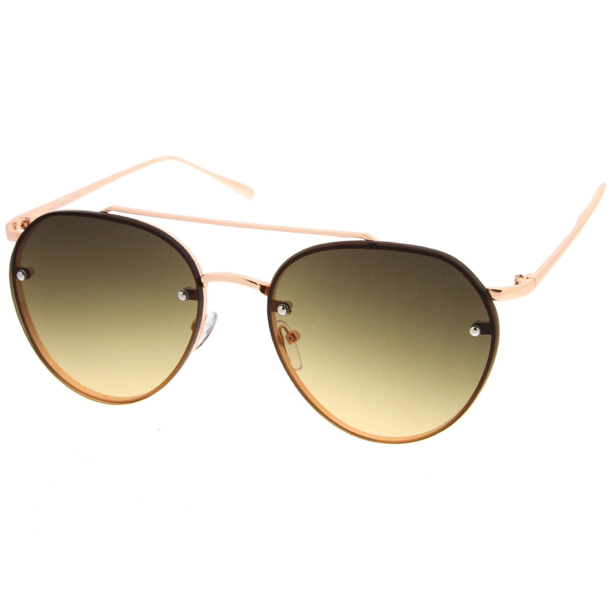 Retro Modern Rimless Aviator Sunglasses A839