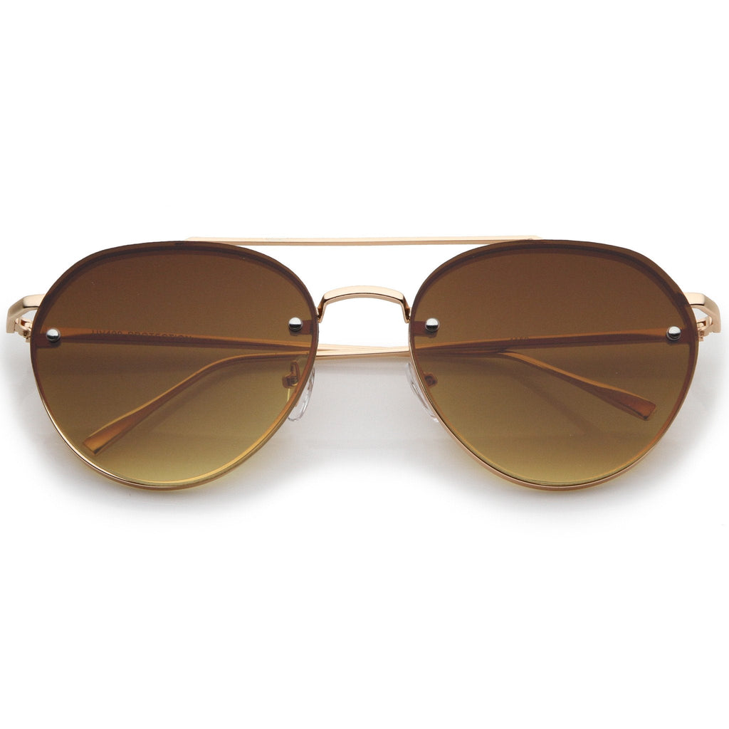 Retro Modern Rimless Aviator Sunglasses A839