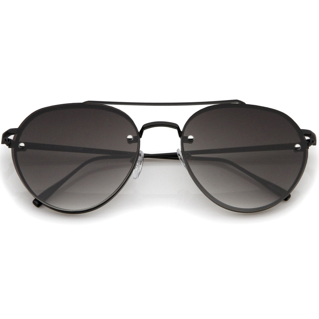 Retro Modern Rimless Aviator Sunglasses A839