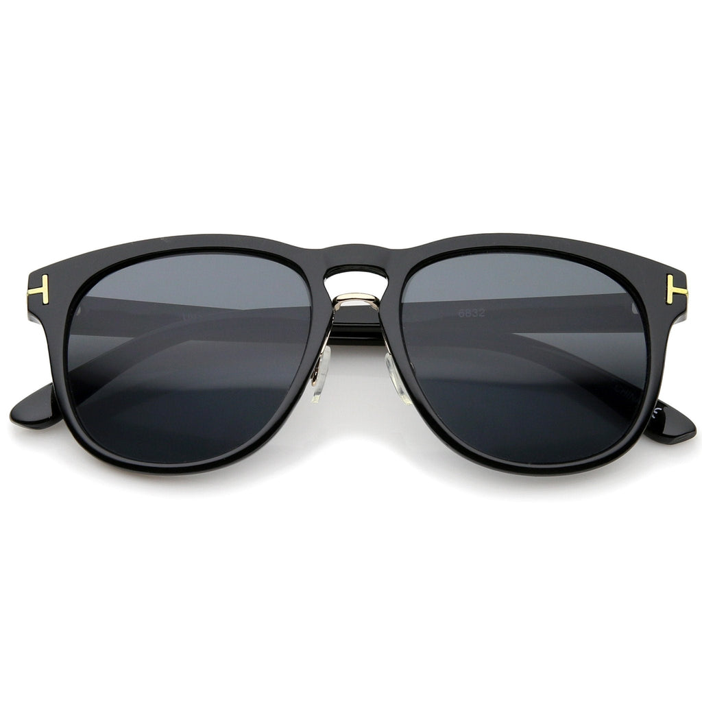 European Dapper Horned Rim Sunglasses A329