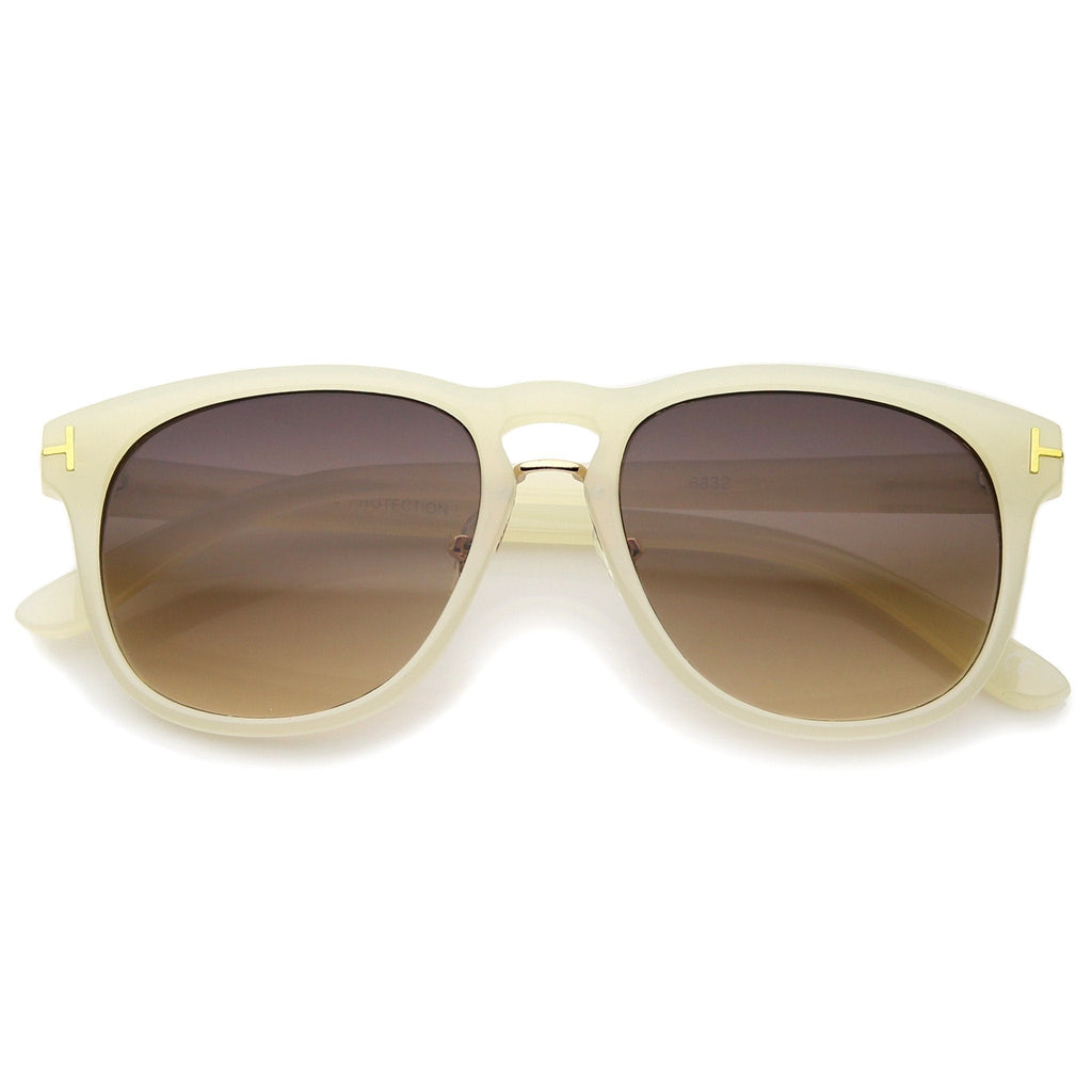 European Dapper Horned Rim Sunglasses A329