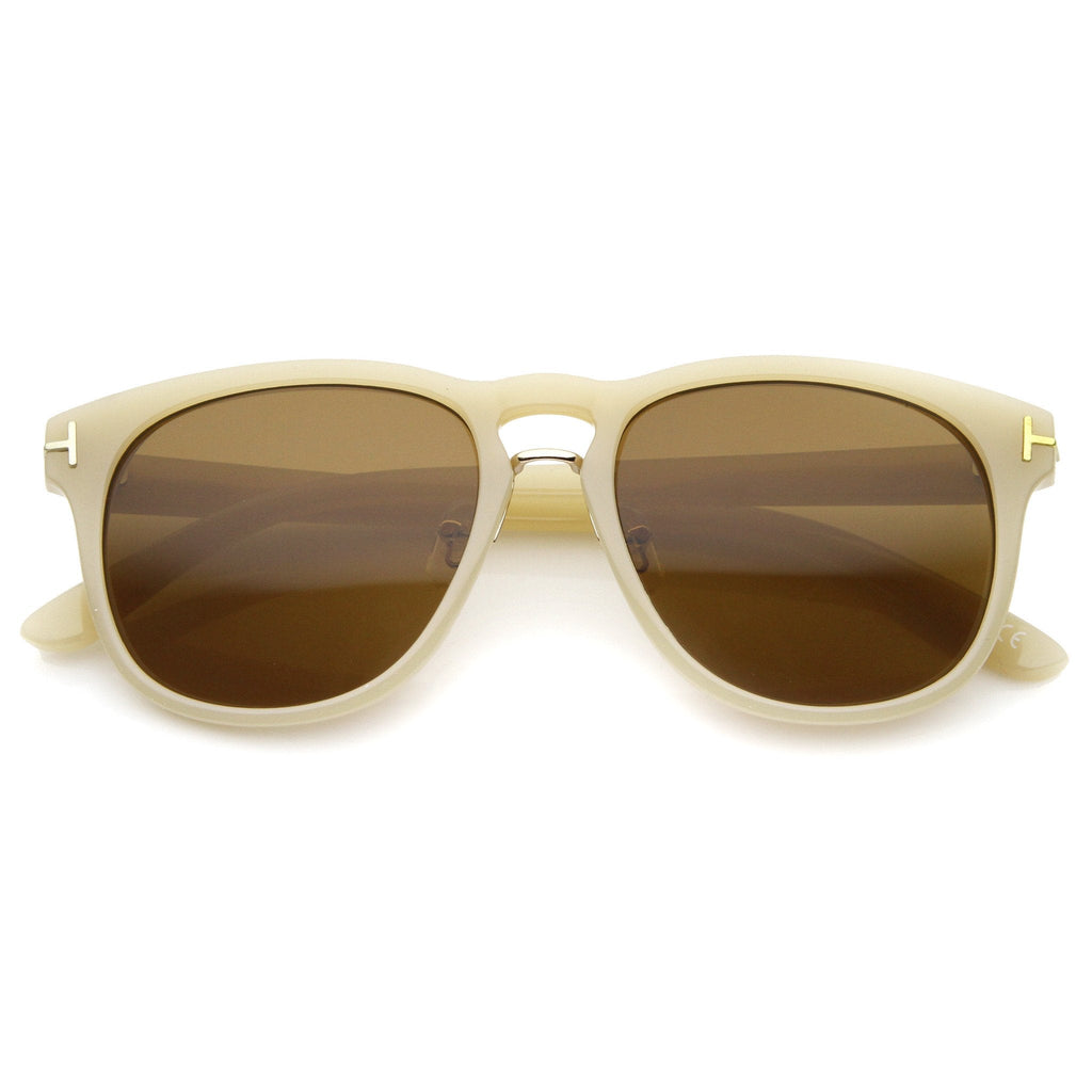 European Dapper Horned Rim Sunglasses A329