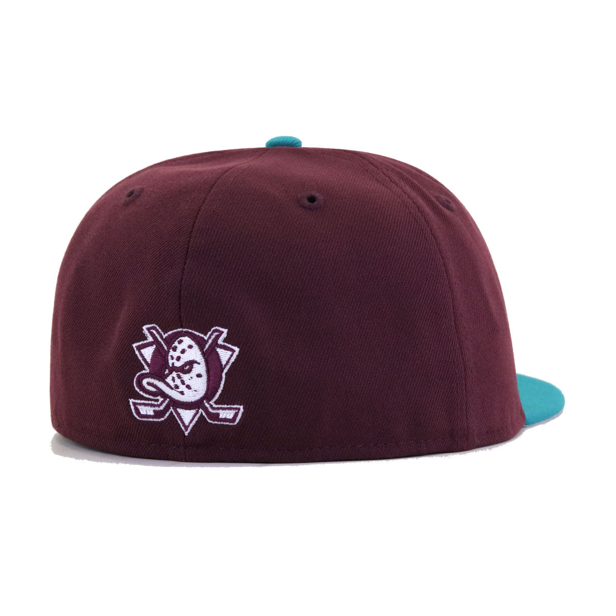 Anaheim Ducks Maroon Aqua MASK ON New Era 59Fifty Fitted