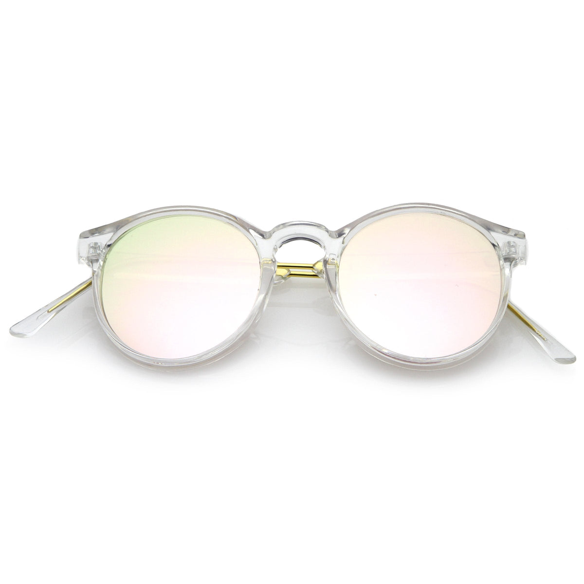 Crystal Clear Round P3 Mirror Lens Sunglasses A464