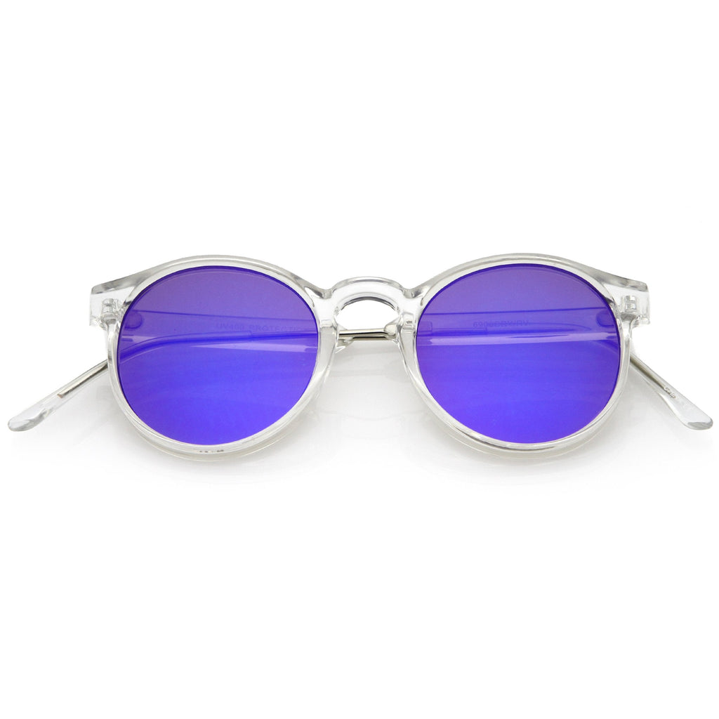 Crystal Clear Round P3 Mirror Lens Sunglasses A464