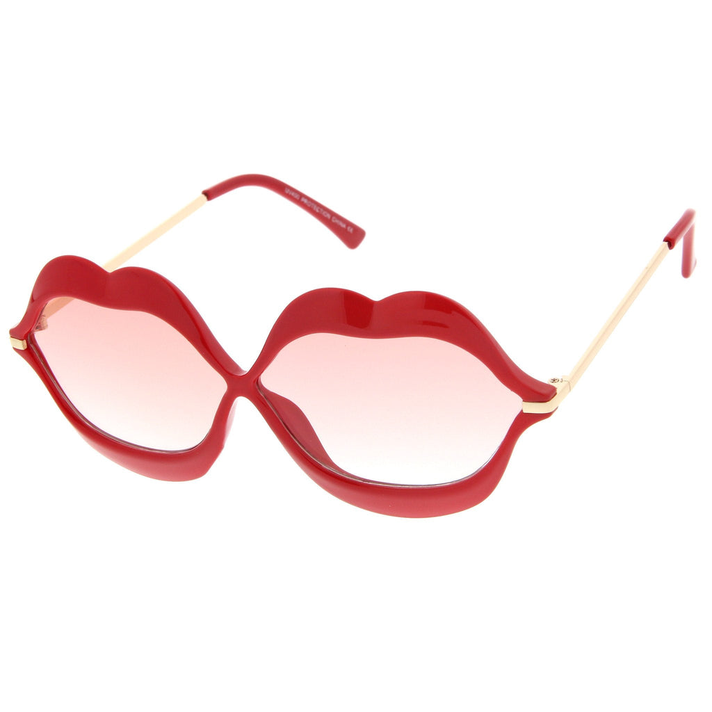 Oversize Novelty Lip Shape Frame Sunglasses A830