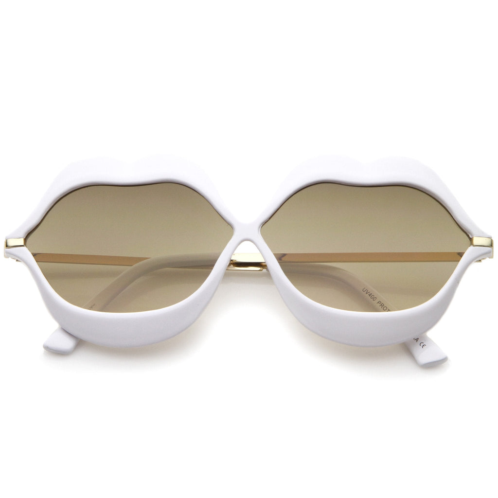 Oversize Novelty Lip Shape Frame Sunglasses A830