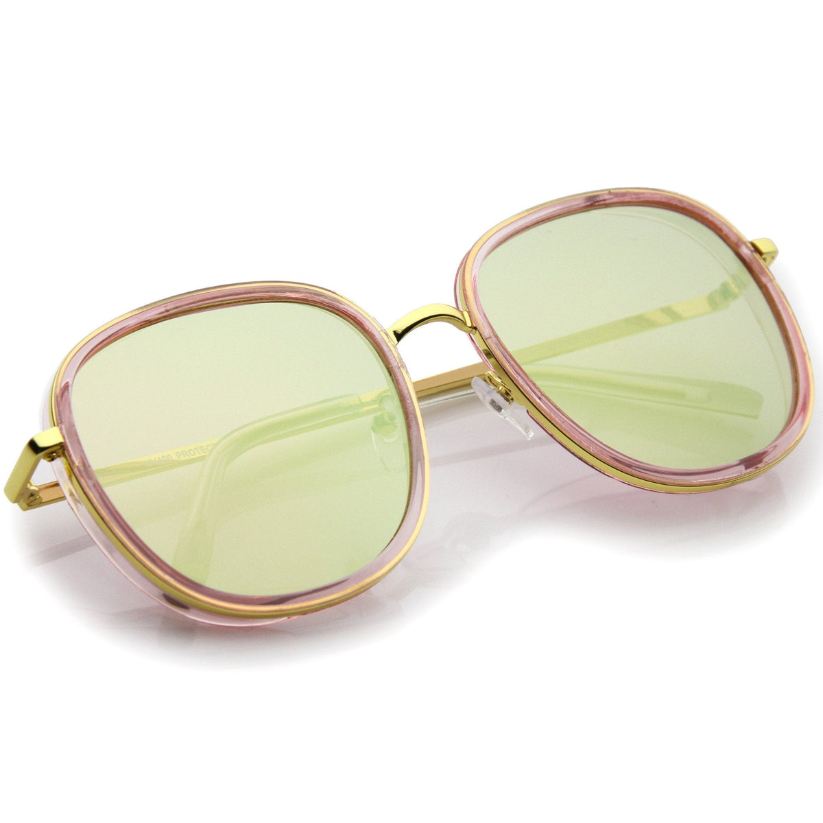 Retro Euro Mirrored Square Flat Lens Sunglasses A452