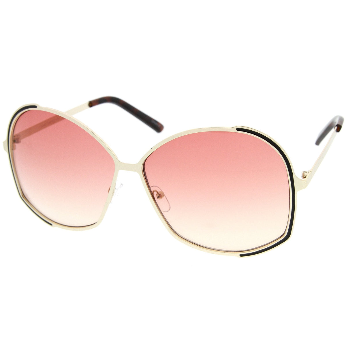 Oversize Women's Color Gradient Lens Sunglasses A498