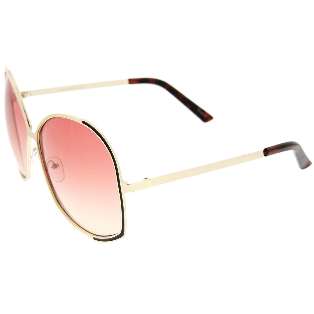 Oversize Women's Color Gradient Lens Sunglasses A498