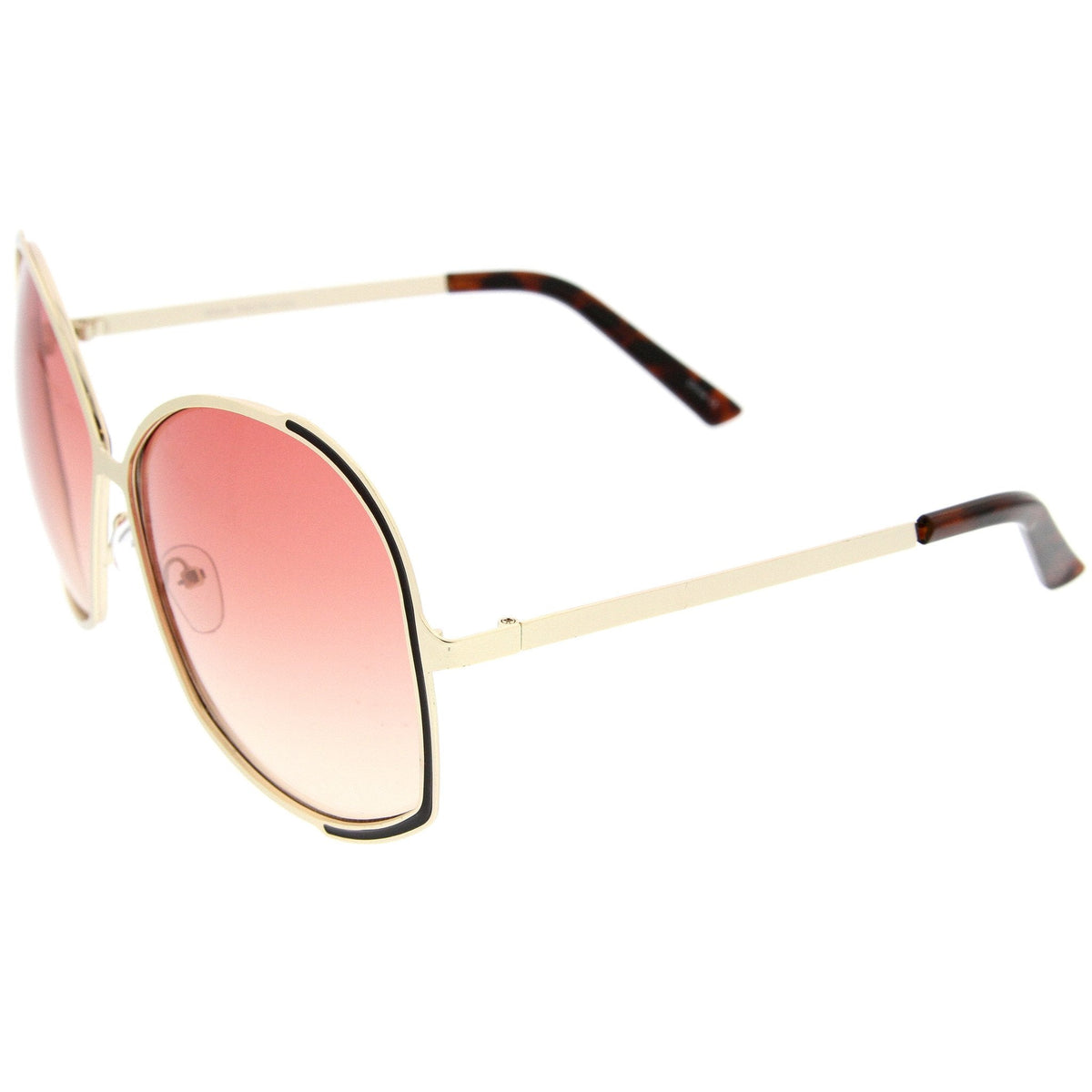 Oversize Women's Color Gradient Lens Sunglasses A498