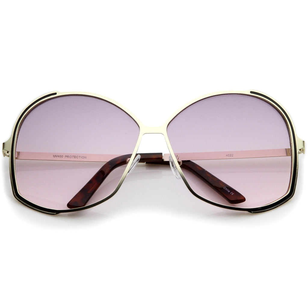 Oversize Women's Color Gradient Lens Sunglasses A498
