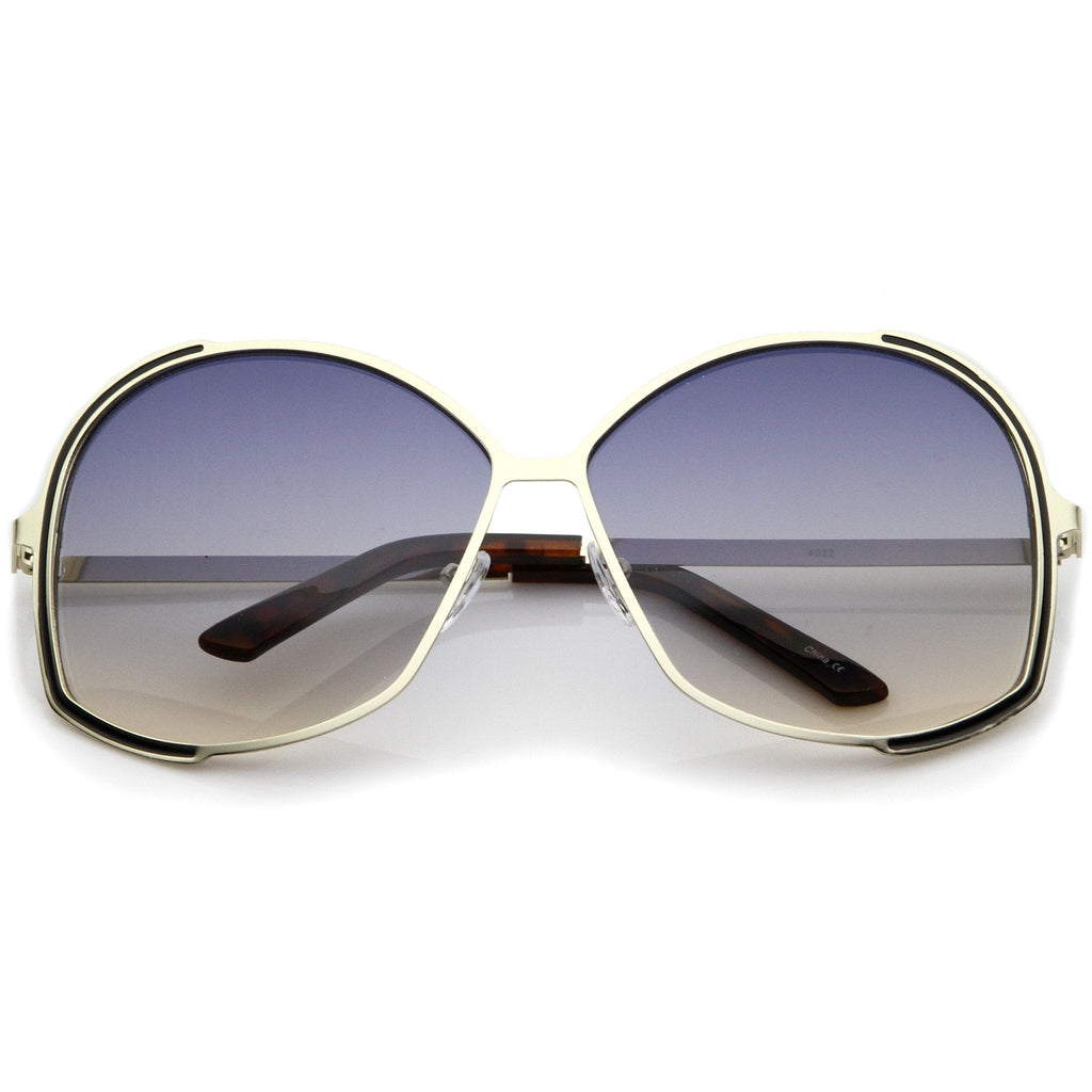 Oversize Women's Color Gradient Lens Sunglasses A498