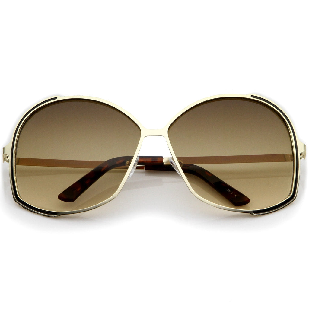 Oversize Women's Color Gradient Lens Sunglasses A498