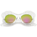 Oversize Transparent Mirror Lens Butterfly Sunglasses A503