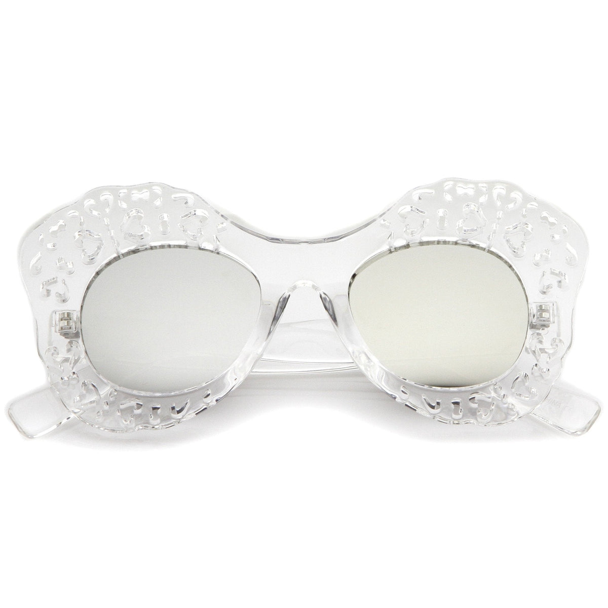 Oversize Transparent Mirror Lens Butterfly Sunglasses A503