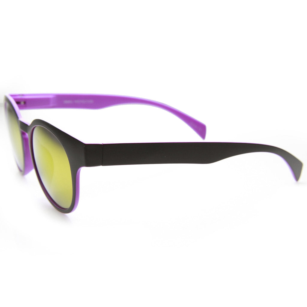 Summer Fun Party Round Key Hole Mirror Lens Sunglasses 9599