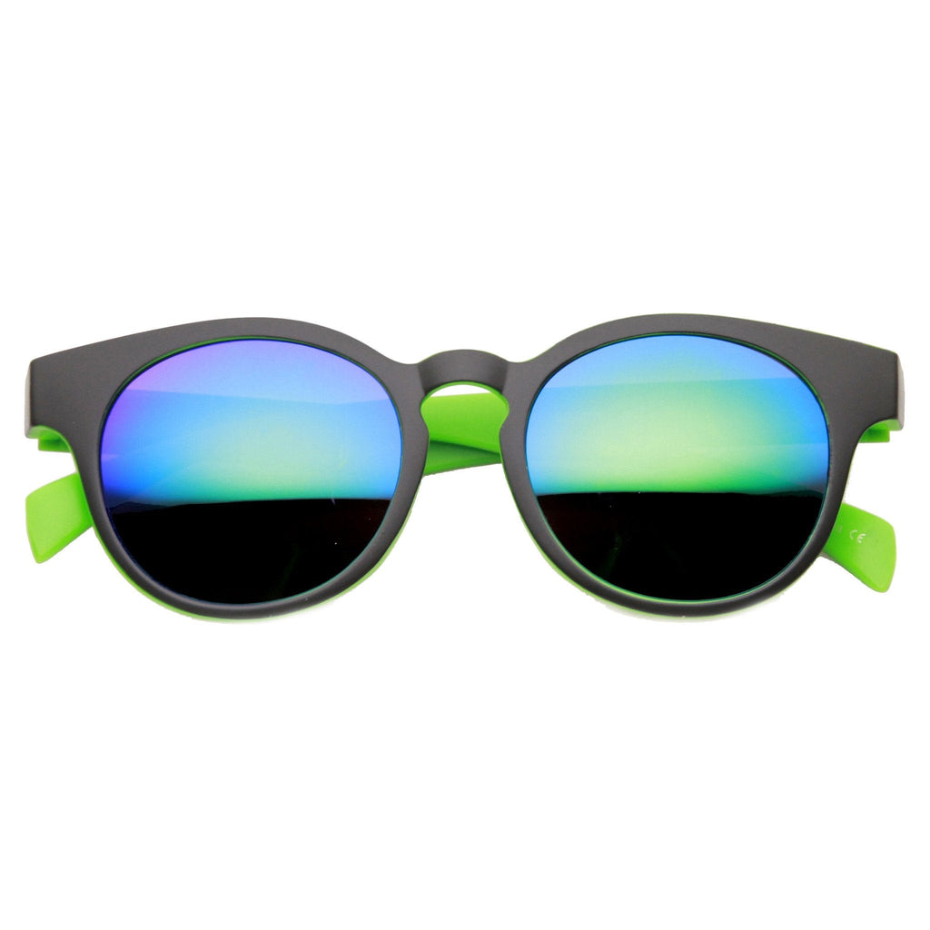 Summer Fun Party Round Key Hole Mirror Lens Sunglasses 9599