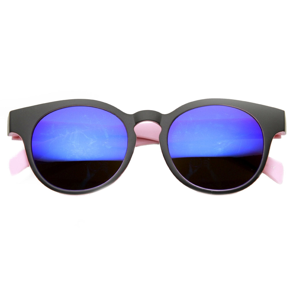 Summer Fun Party Round Key Hole Mirror Lens Sunglasses 9599