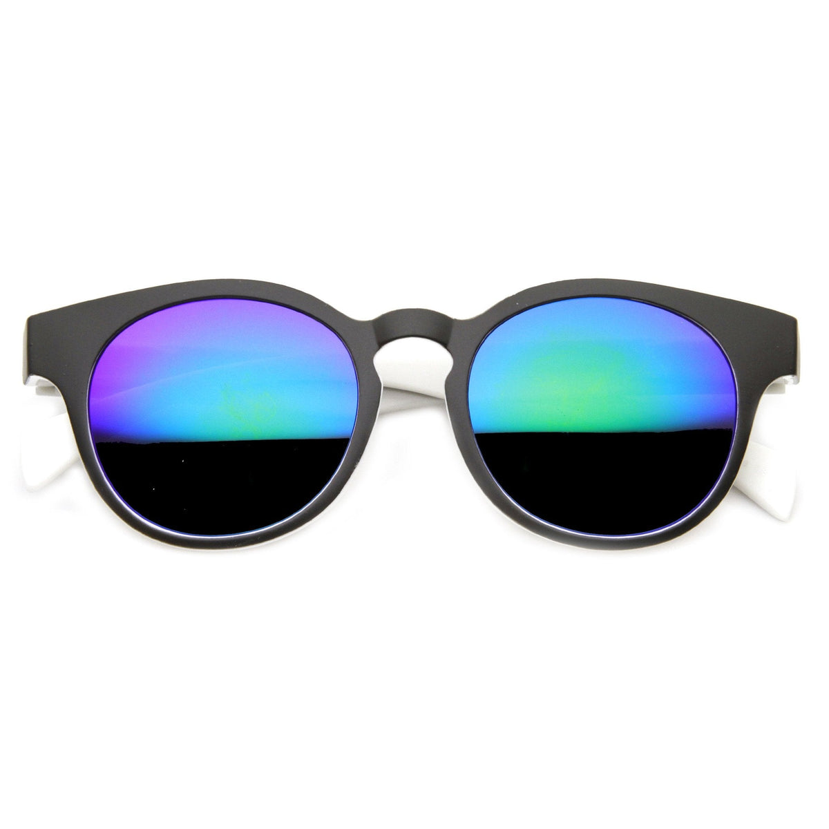 Summer Fun Party Round Key Hole Mirror Lens Sunglasses 9599