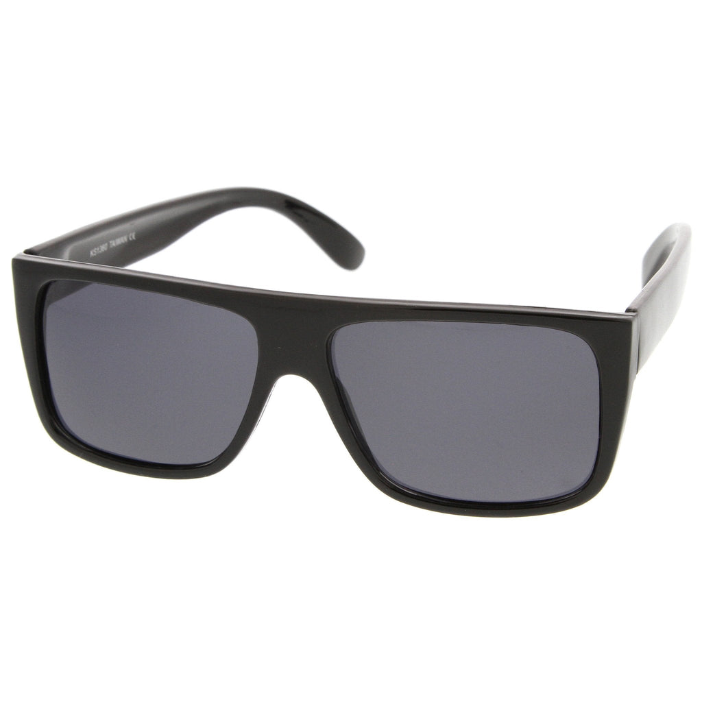 Retro Old School 1980's Flat Top Polarized Sunglasses 8956