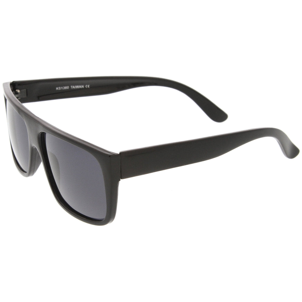Retro Old School 1980's Flat Top Polarized Sunglasses 8956