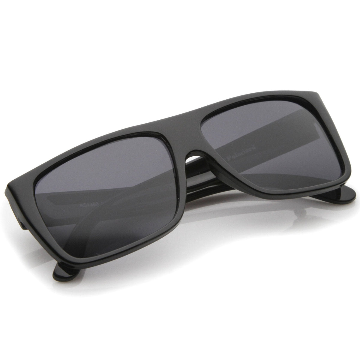 Retro Old School 1980's Flat Top Polarized Sunglasses 8956