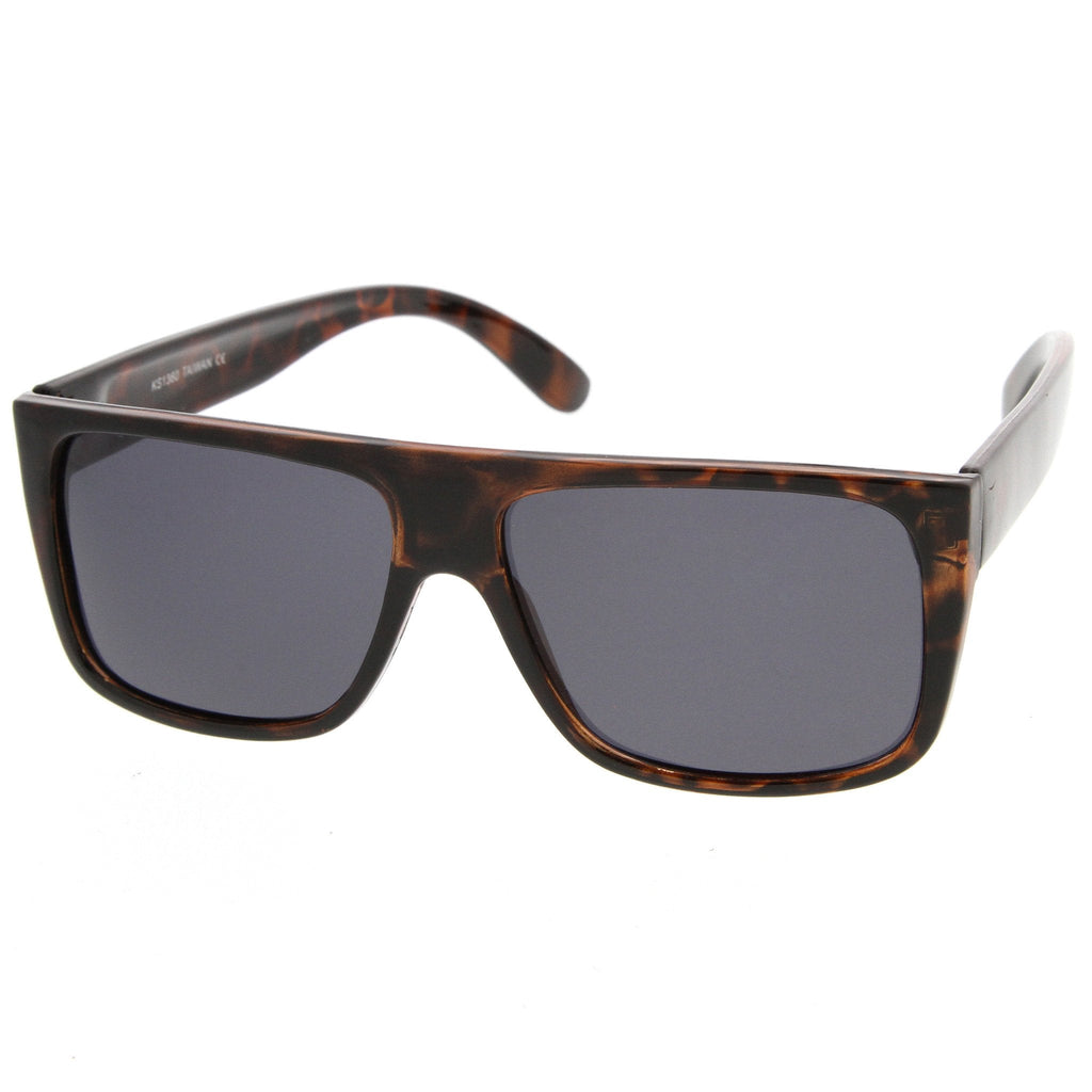 Retro Old School 1980's Flat Top Polarized Sunglasses 8956