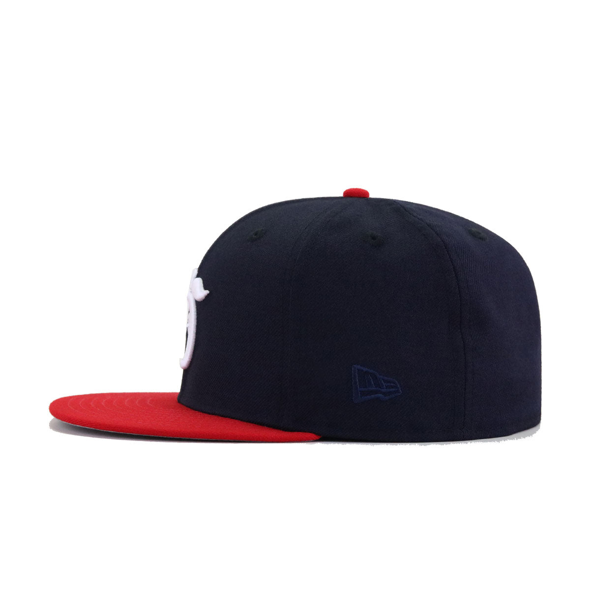 Atlanta Braves Navy Scarlet PEACH New Era 59Fifty Fitted