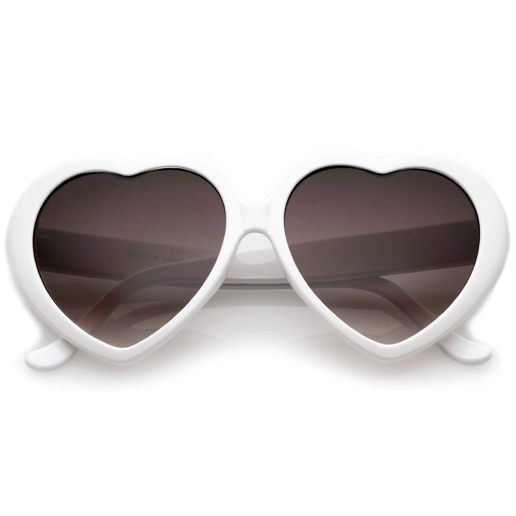 Cute Womens Lolita Sweet Heart Shape Sunglasses 8182