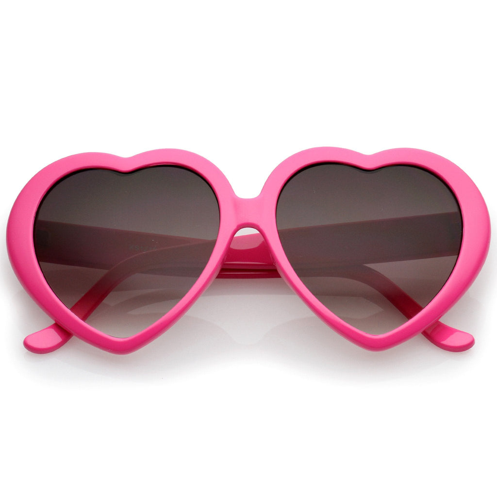 Cute Womens Lolita Sweet Heart Shape Sunglasses 8182
