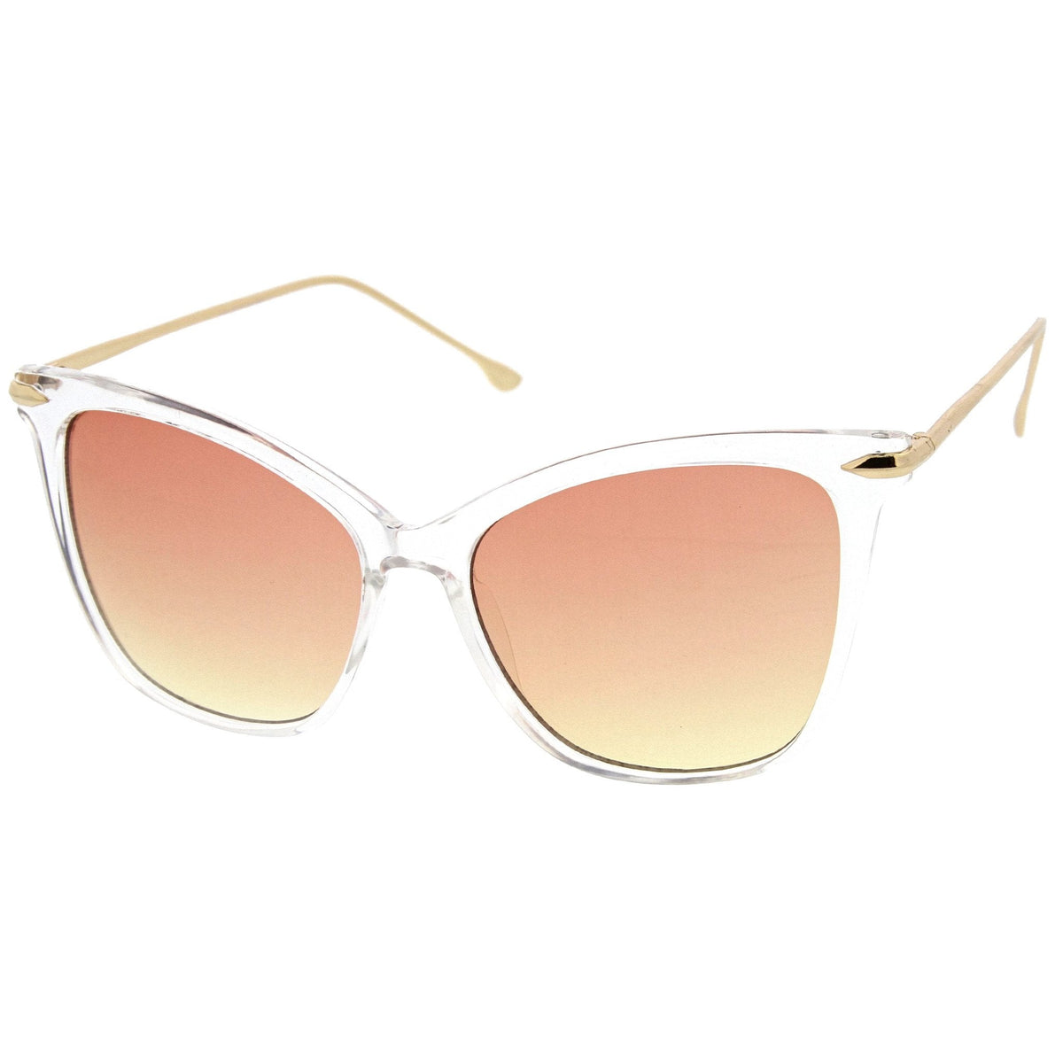 Oversize Retro 1950's Slim Cat Eye Gradient Lens Sunglasses A829