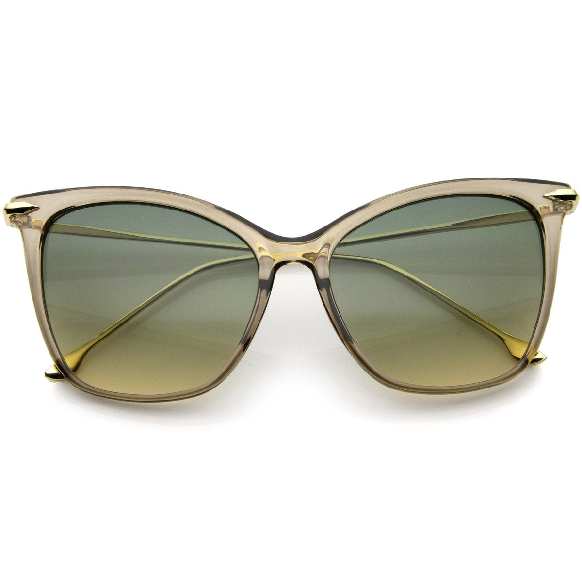 Oversize Retro 1950's Slim Cat Eye Gradient Lens Sunglasses A829