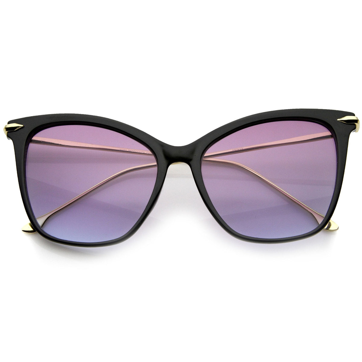 Oversize Retro 1950's Slim Cat Eye Gradient Lens Sunglasses A829