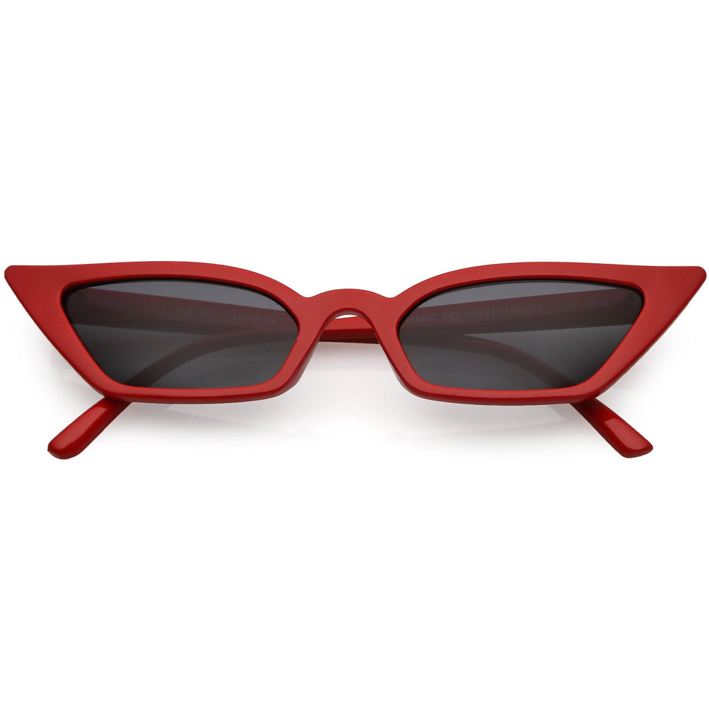 Women's 90's Thin Retro Pointed Cat Eye Sunglasses C571