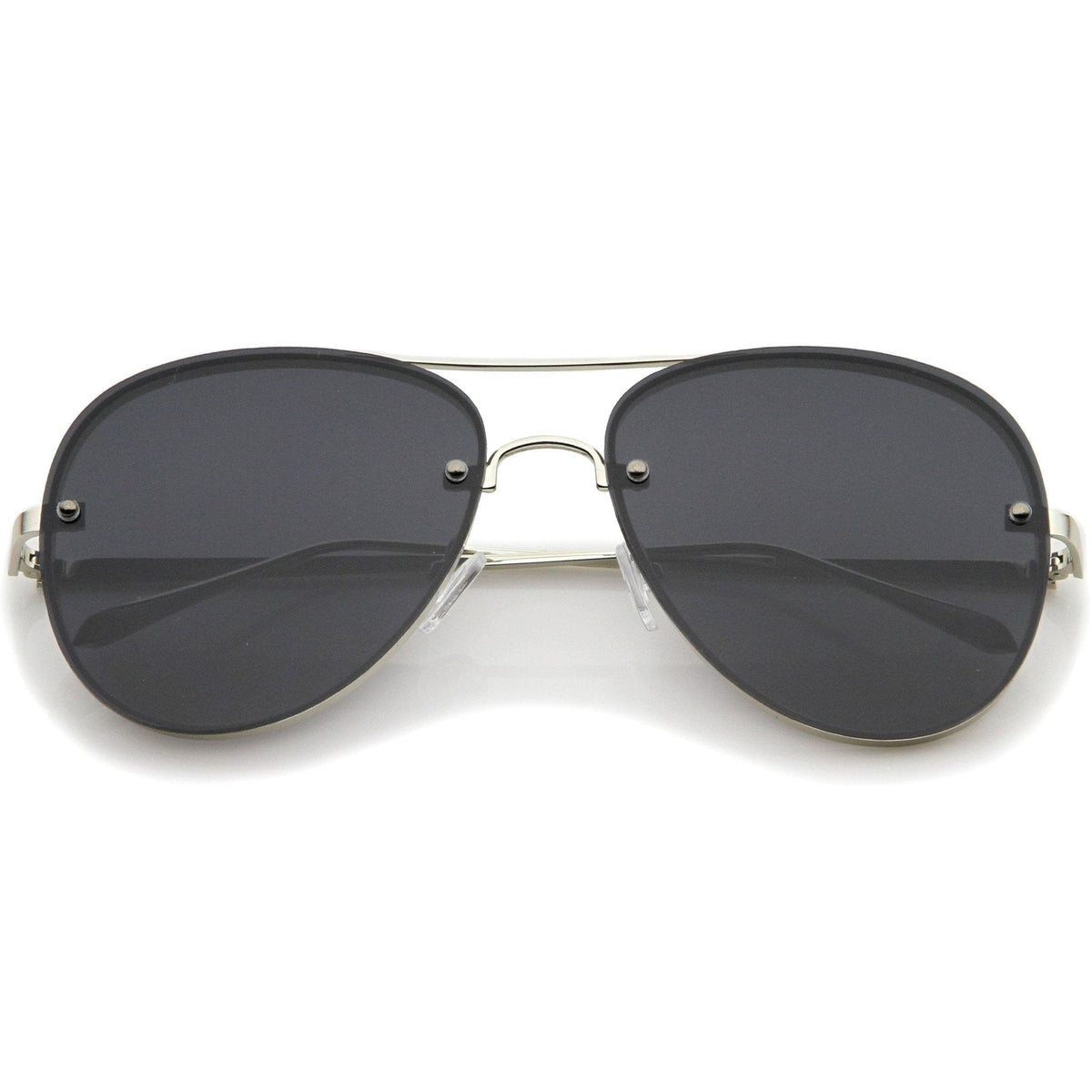 Modern Rimless Flat Lens Aviator Sunglasses 60mm A848