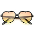 Women's Heart Shaped Gradient Lens Sunglasses A634