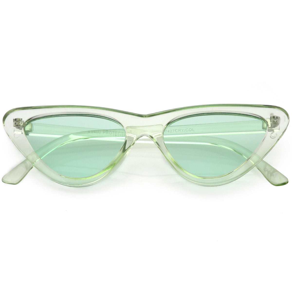 Women's Colorful Retro Indie Festival Thin Cat Eye Sunglasses C560