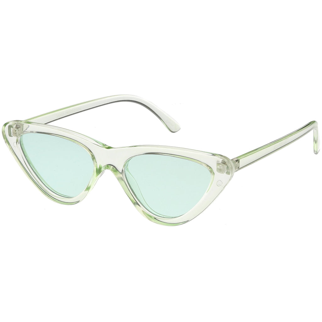 Women's Colorful Retro Indie Festival Thin Cat Eye Sunglasses C560