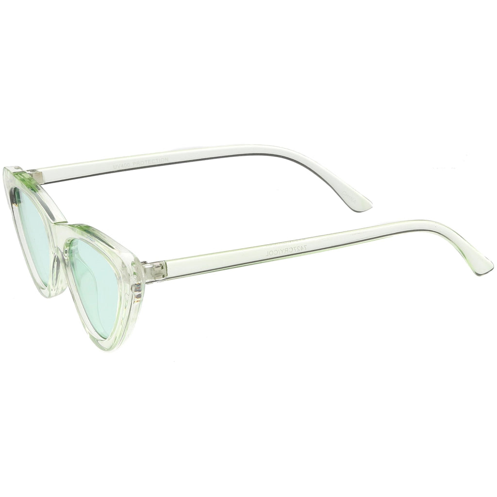 Women's Colorful Retro Indie Festival Thin Cat Eye Sunglasses C560