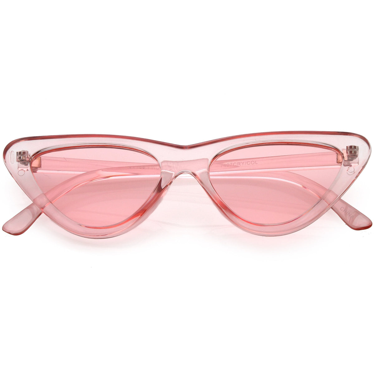 Women's Colorful Retro Indie Festival Thin Cat Eye Sunglasses C560