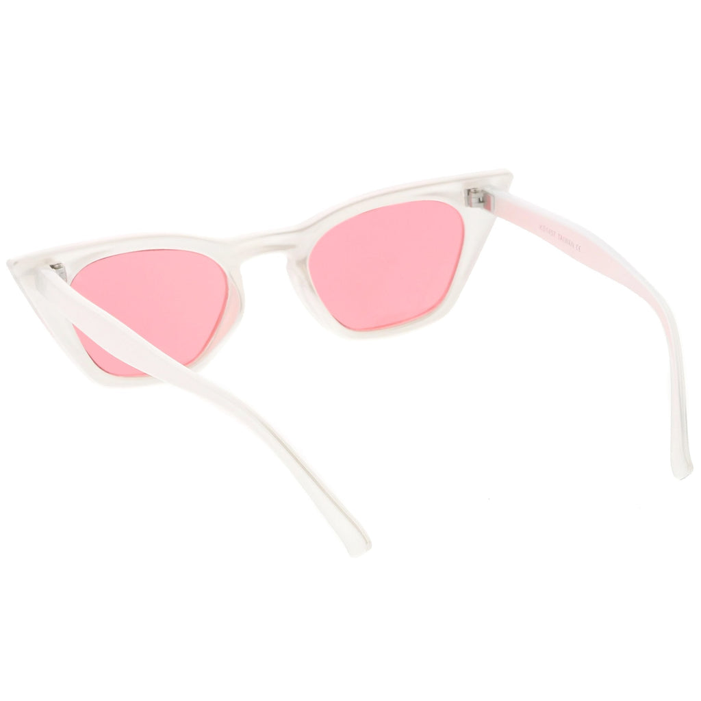 Women's Color Tone 90's Small Cat Eye Sunglasses C563