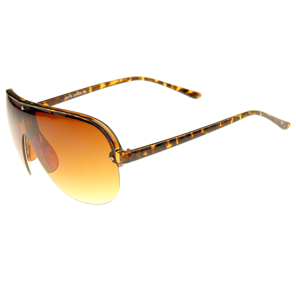 Retro 1980's Rimless Disco Aviator Sunglasses A380