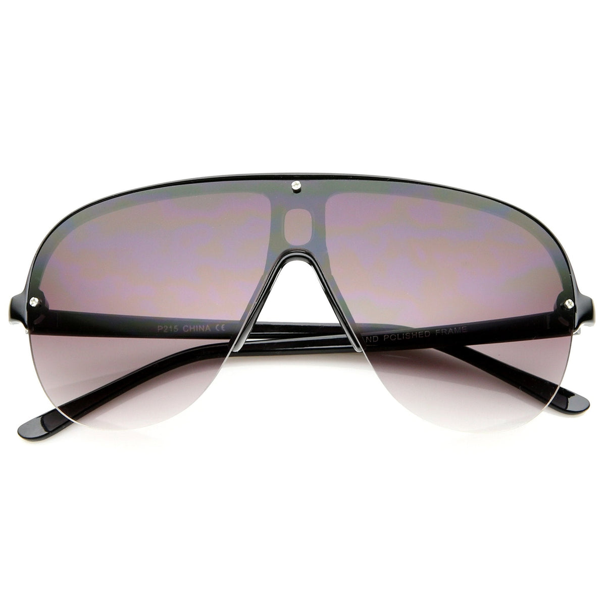 Retro 1980's Rimless Disco Aviator Sunglasses A380