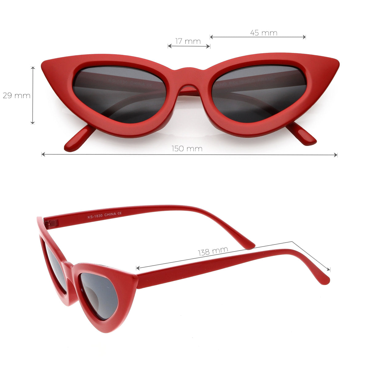 Women's Festival Retro Oval Cat Eye Sunglasses C572