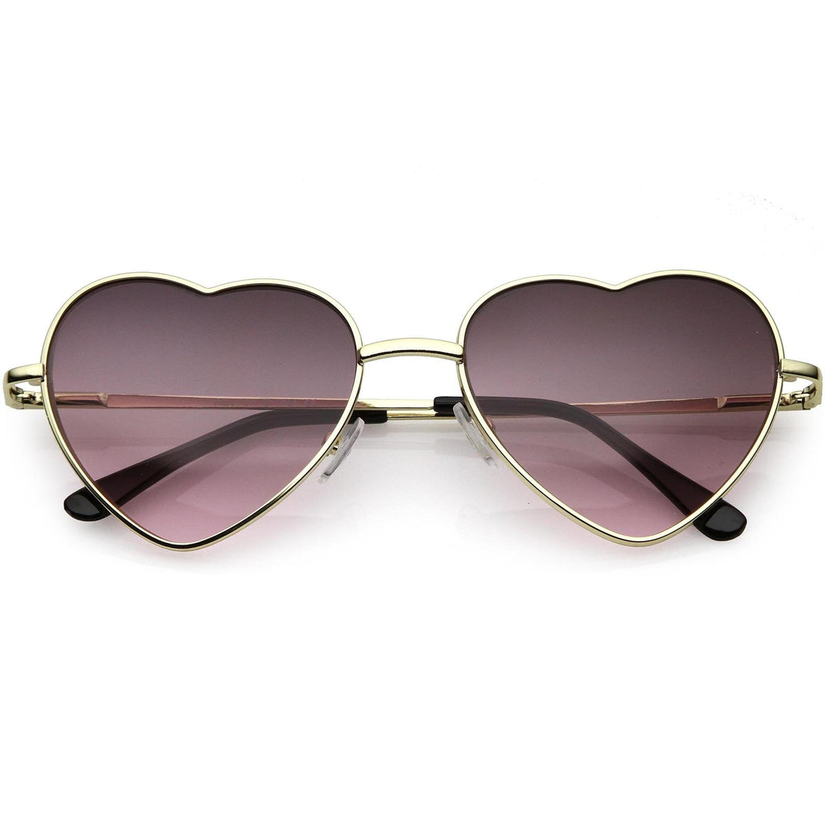 Womens Cute Metal Heart Shape Fashion Sunglasses 8796