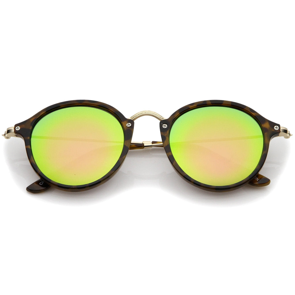 Steampunk Dapper Mirrored Round Lens Sunglasses A774