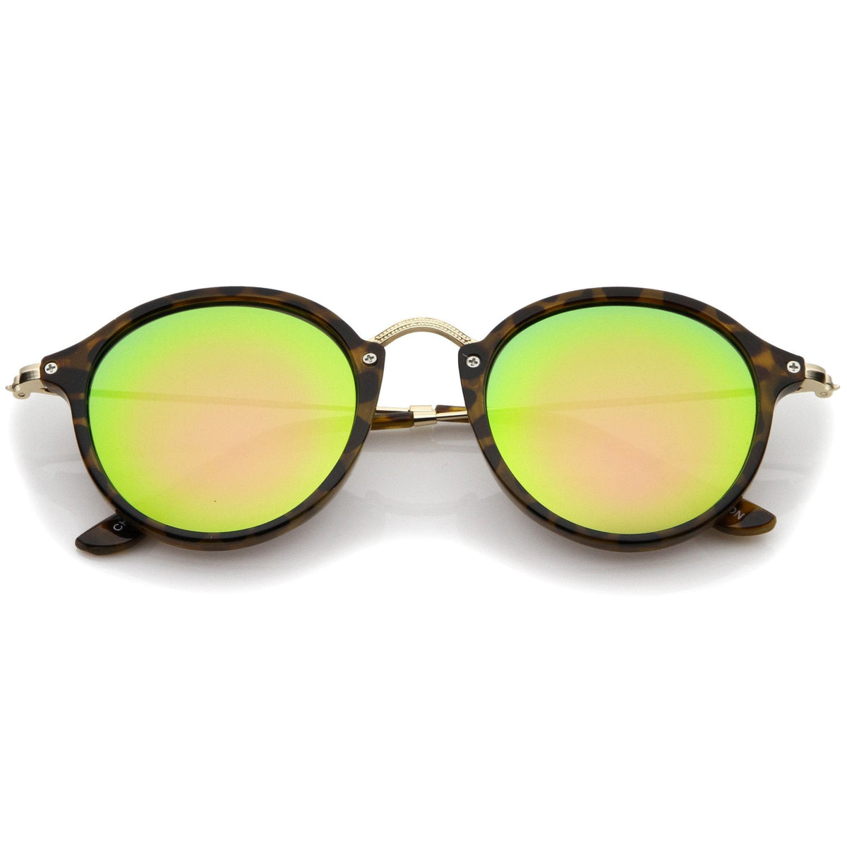 Steampunk Dapper Mirrored Round Lens Sunglasses A774
