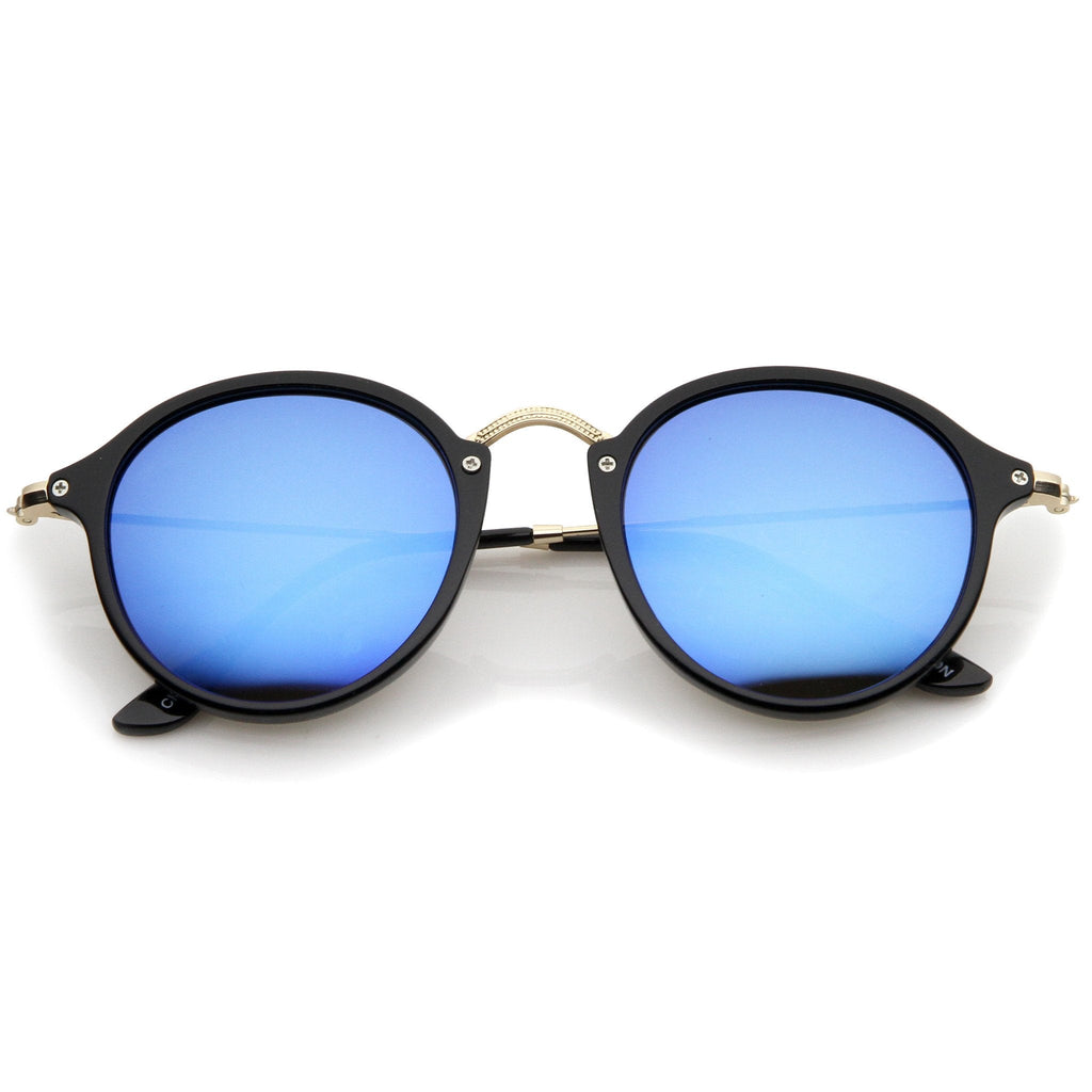 Steampunk Dapper Mirrored Round Lens Sunglasses A774
