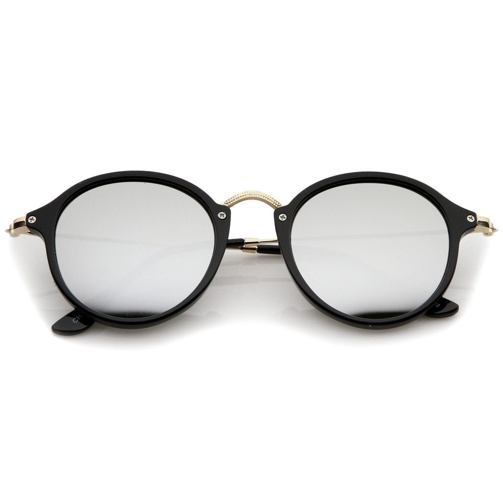 Steampunk Dapper Mirrored Round Lens Sunglasses A774